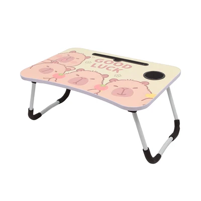 Gambar Kiddy Star Meja Lipat Anak Dengan Tempat Gelas Capybara Zw-a1256 - Mix