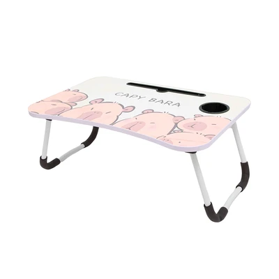 Gambar Kiddy Star Meja Lipat Anak Dengan Tempat Gelas Capybara Zw-a1255 - Mix