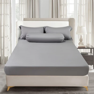 Gambar Informa 180x200 cm Set 7 Pcs Seprai King Tencel Luxe - Silver