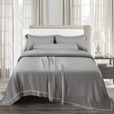 Gambar Informa 180x200 cm Set 7 Pcs Seprai King Tencel Luxe - Silver