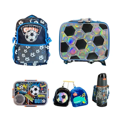 Gambar Kiddy Star Set Perlengkapan Sekolah Anak Ball Versi 1 - Biru/hitam