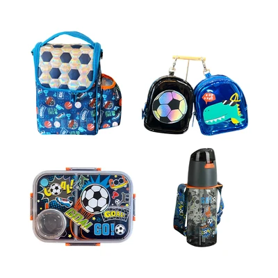 Gambar Kiddy Star Perlengkapan Sekolah Anak Ball Versi 2 Set - Biru/hitam
