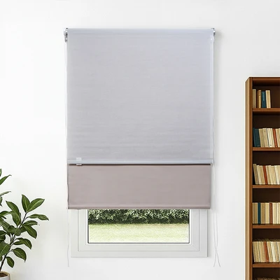 Gambar Informa Roller Blind Double Layer Solid 150x240 cm - Cokelat Taupe