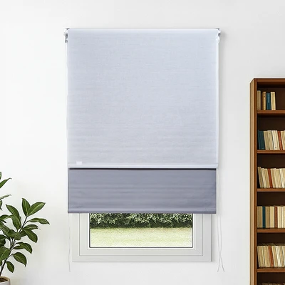 Gambar Informa Roller Blind Double Layer Solid 150x240 cm - Abu-abu