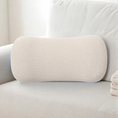 Gambar Forhom Bantal Pinggang Memori Foam Knit 19x43 cm - Krem Beige