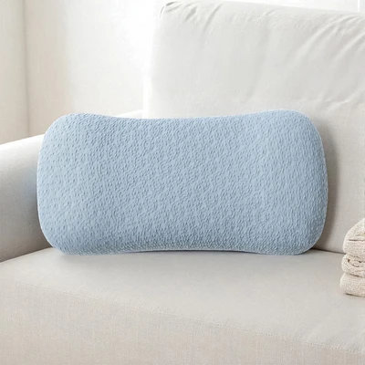Gambar Forhom Bantal Pinggang Memori Foam Knit 19x43 cm - Biru