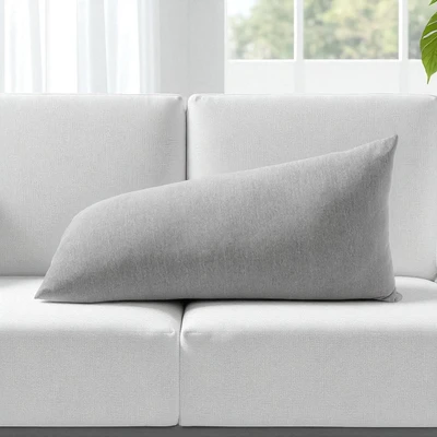 Gambar Forhom Bantal Sofa Microfiber Cooling Triangle 35x65 cm - Abu-Abu