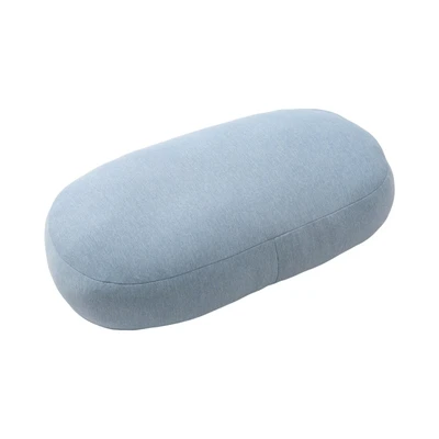 Gambar Forhom Mochi Bantal Sofa Microfiber Cooling Oval 27x55 cm - Biru