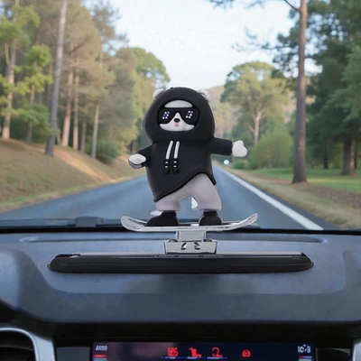 Gambar Otto Klasse Ornamen Dashboard Mobil Move Bear - Hitam
