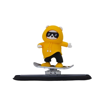 Gambar Otto Klasse Ornamen Dashboard Mobil Move Bear - Kuning