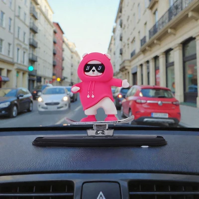 Gambar Otto Klasse Ornamen Dashboard Mobil Move Bear - Pink