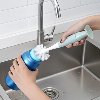 Gambar Proclean Sikat Botol Dengan Suction Base - Hijau/Putih