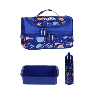 Gambar Tusslr Perlengkapan Sekolah Space Set 3 Pcs - Biru