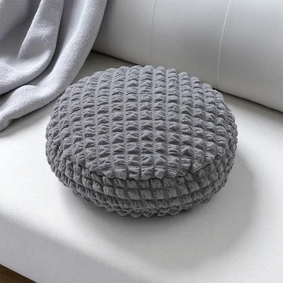 Gambar Forhom Mochi Bantal Sofa Microfiber Seer Round 38x38 cm - Abu-Abu