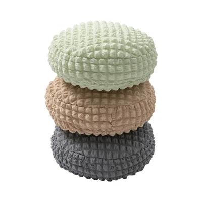 Gambar Forhom Mochi Bantal Sofa Microfiber Seer Round 38x38 cm - Abu-Abu