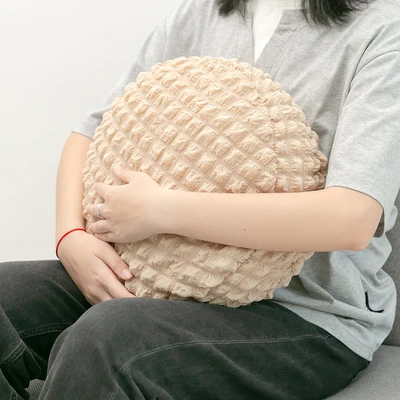 Gambar Forhom Mochi Bantal Sofa Microfiber Seer Round 38x38 cm - Krem Beige