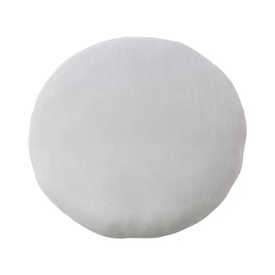 Gambar Forhom Mochi Bantal Sofa Microfiber Mallow Round 60x60 cm - Abu-Abu