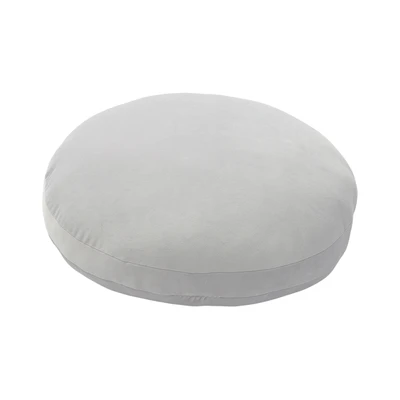 Gambar Forhom Mochi Bantal Sofa Microfiber Mallow Round 60x60 cm - Abu-Abu