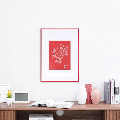 Gambar Informa Bingkai Foto Gallery Dinding Aluminium & Plastik 50x70 cm - Merah