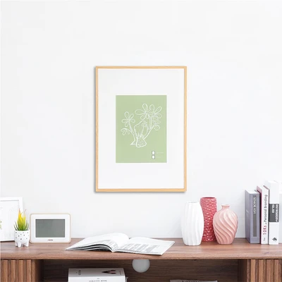 Gambar Informa Bingkai Foto Gallery Dinding Kayu & Plastik 50x70 cm - Cokelat