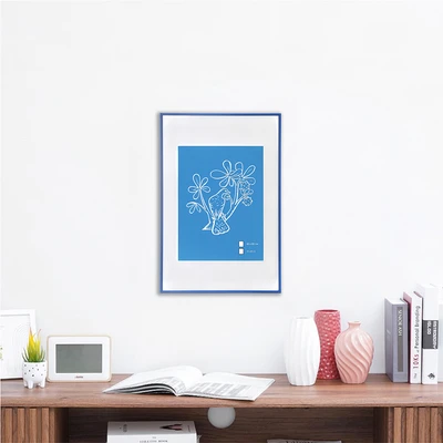Gambar Informa Bingkai Foto Gallery Dinding Aluminium & Plastik 40x60 cm - Biru