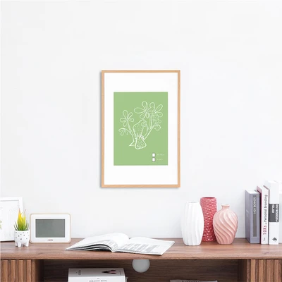 Gambar Informa Bingkai Foto Gallery Dinding Kayu & Plastik 40x60 cm - Cokelat