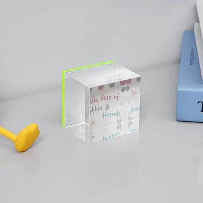 Gambar Informa Bingkai Foto Akrilik Cube 5x5 cm - Hijau