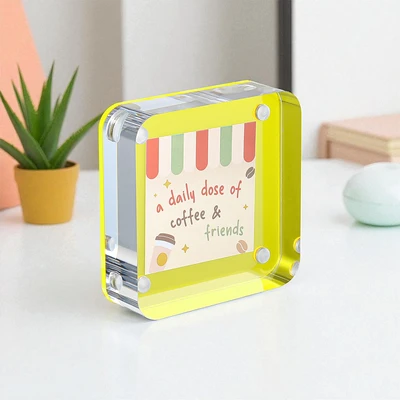 Gambar Informa Bingkai Foto Akrilik 7x7 cm - Kuning