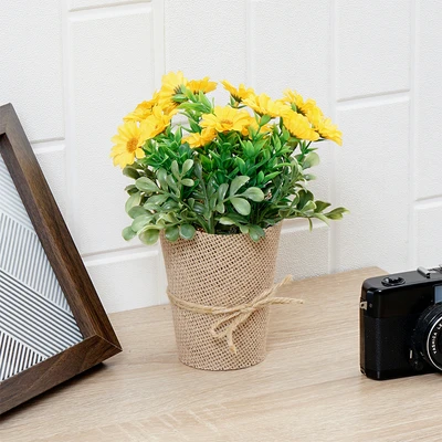 Gambar Informa Bunga Artifisial Daisy Dengan Pot 20x20x25 cm - Kuning