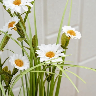 Gambar Informa Bunga Artifisial Chrysanthemum Dengan Pot 25x25x45 cm - Putih