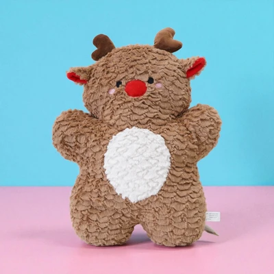 Gambar Ataru Bantal Sofa Dekorasi Natal Christmas Deer - Cokelat