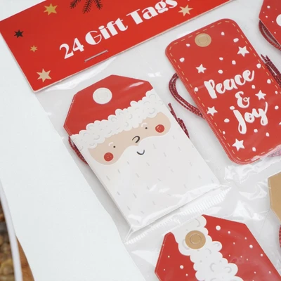 Gambar Ataru Kartu Ucapan Natal Christmas Set 24 pcs - Mix