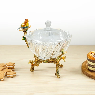 Gambar Appetite Ava Stoples Permen Kaca 13 cm Transparan - Gold