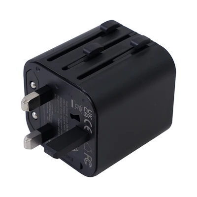 Gambar Krisbow Adaptor Travel Universal Lightweight - Hitam