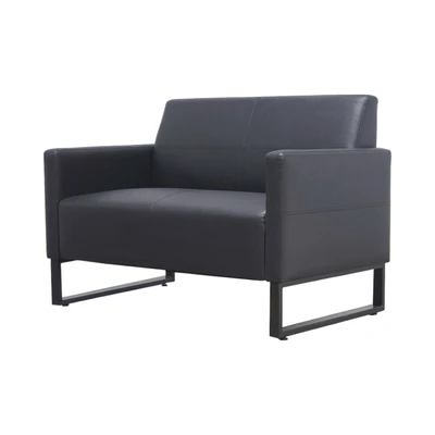 Gambar Informa Hillton Sofa Kulit 2 Seater - Hitam