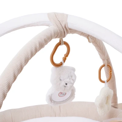 Gambar Kindla Baby Playmat Dengan Mainan Gantung - Krem Beige