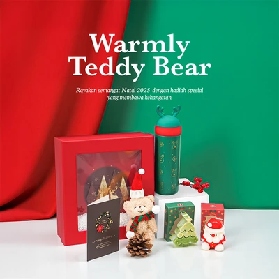 Gambar Noelle Hampers Natal Warmly Teddy Bear 2025 Random