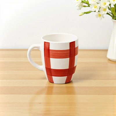 Gambar Appetite Fern Perlengkapan Makan Porcelain Set 4 pcs - Merah