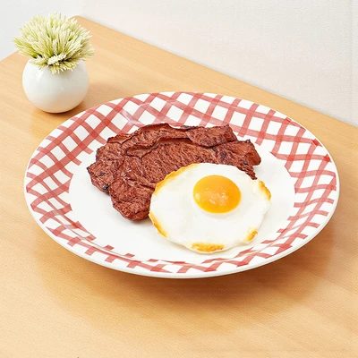 Gambar Appetite Fern Perlengkapan Makan Porcelain Set 4 pcs - Merah