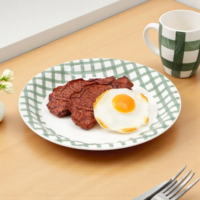 Gambar Appetite Fern Perlengkapan Makan Porcelain Set 4 pcs - Hijau