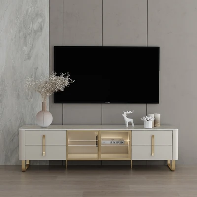 Gambar Informa Chloe Rak TV - Cokelat Khaki
