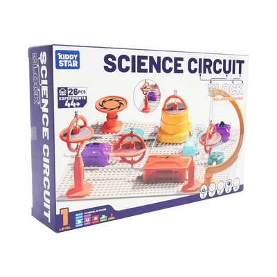 Gambar Kiddy Star Science Circuit Block Balanced Gyro Set 26 Pcs - Mix