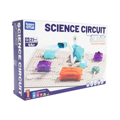 Gambar Kiddy Star Science Circuit Block Vacuum Cleaner Set 21 Pcs - Mix