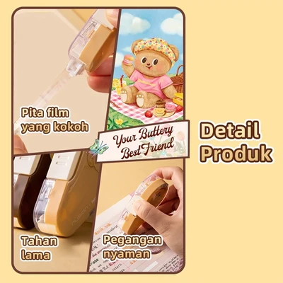 Gambar Deli Correction Tape Butterbear Random