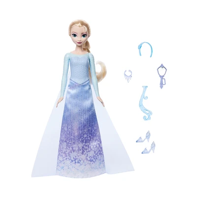 Gambar Disney Princess Set Boneka Frozen Spin & Reveal Elsa - Biru