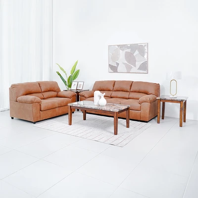 Gambar Ashley Norlou Sofa Fabric 2 Seater - Cokelat Muda
