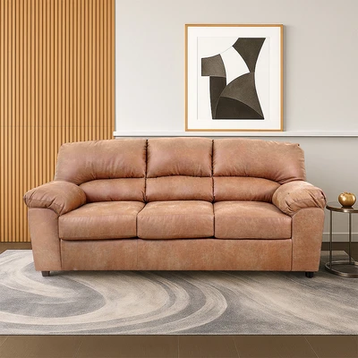 Gambar Ashley Norlou Sofa Fabric 3 Seater - Cokelat Muda