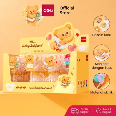 Gambar Deli Binder Clip Personal Butterbear Random