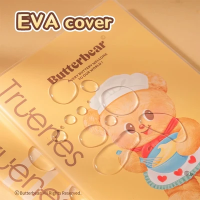 Gambar Deli Notebook Eva Cover Butterbear V1 Random