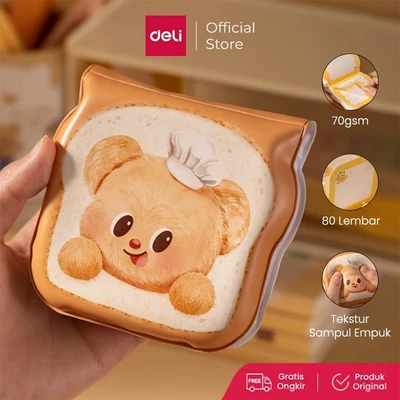 Gambar Deli Notebook Hard Cover Personalized Butterbear Random